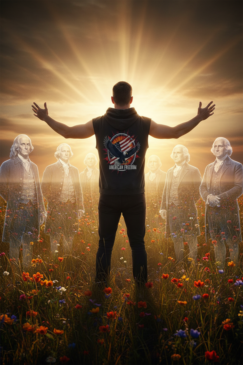 American Freedom Sleeveless Hoodie
